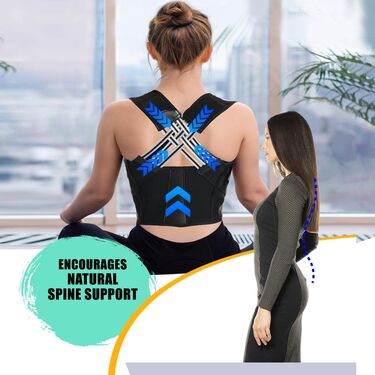 Posture Corrector Free Size Designed to provide exceptional Back Straight And Shoulder Support Belt