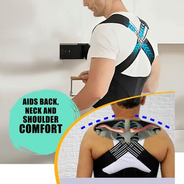Posture Corrector Free Size Designed to provide exceptional Back Straight And Shoulder Support Belt